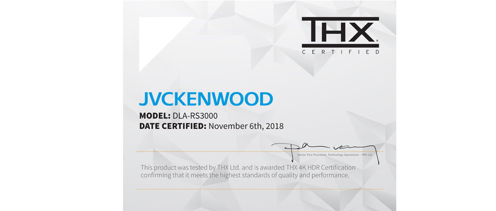 JVC Pro DLA-LS3000 THX-Certificate