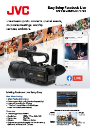 GY-HM250 Facebook Live Guide
