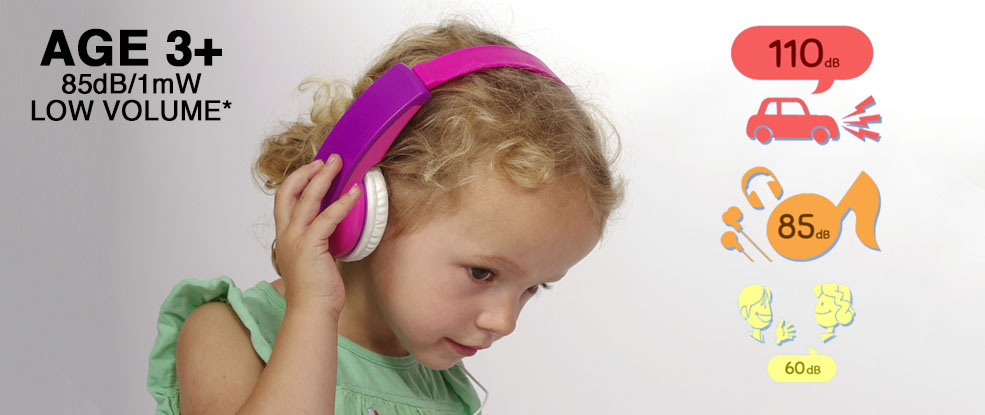 HA-KD7 volume limiter kids headphones