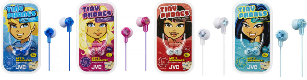 Tinyphones HA-KD1 kids headphones JVC