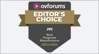 AVForums Editor's Choice Best Projector Manufacturer Award 23-24